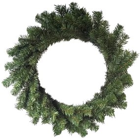 Ghirlanda artificială verde, fără decorații,diametru 50 cm, diam. 50 cm