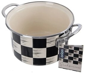 Orion Oală emailată Șah Lem, 2 l, diametru 18 cm