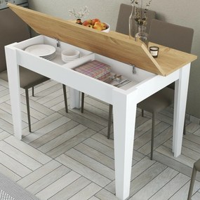 Masă de sufragerie Kiev White and Oak