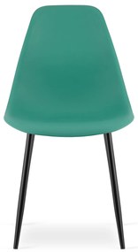 Scaun OSAKA verde cu picioare negre