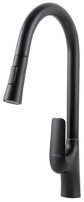Ibiza Black Baterie de bucătărie cu duș extractibil