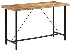 vidaXL Masa de bar, 180x70x107 cm, lemn masiv de mango și fier