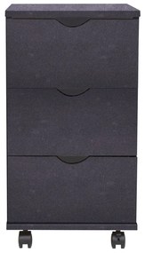 Dulap cu sertare, 33 x 45 x 60 cm, negru 1, Negru, 1