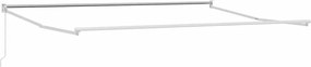 vidaXL Cadru pentru cort retractabil Manual Alb 400 × 300 cm Aluminiu