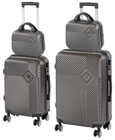 TraveLux Pro XXII gurulós bőrönd szett szürke