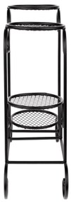 Suport pentru flori, metal, negru, HLAKON
