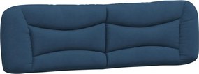 vidaXL Pernă pentru tăblie de pat, Hvar, albastru, 180 cm, material textil