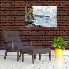 Tablou - Recif, acuarelă (90x60 cm)