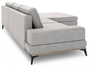 Colțar extensibil cu șezlong pe partea dreaptă Windsor &amp; Co Sofas Planet, gri deschis