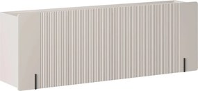 Comodă suspendată cu patru uși Malmi 200 cm - cașmir / negru