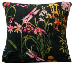 Fata de perna din microplus MYSTIC GARDEN 45x45 cm, verde inchis