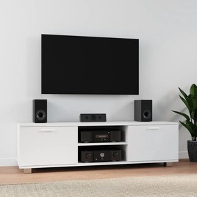 342622 vidaXL Comodă TV, alb, 140x40,5x35 cm, lemn prelucrat