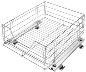 Organizator pentru ustensile de bucătărie, Argintiu, 50x50x23 cm