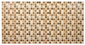 Panou decorativ, PVC, model mozaic, nuante portocaliu, 96x48.5 cm