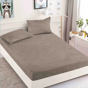 Lenjerie de pat 3 cu elastic 100% bumbac - a733 de la Onesleep