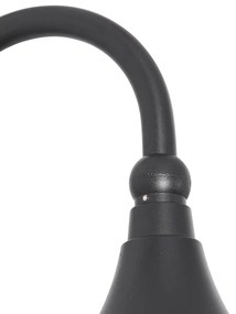 Aplică de perete exterioară inteligentă neagră IP44 cu Wi-Fi A60 - Daphne