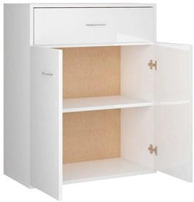 Servanta, alb extralucios, 60x30x75 cm, PAL 1, Alb foarte lucios
