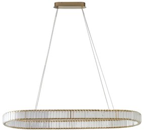 Lustra LED CCT suspendata cu telecomanda SPARKING auriu