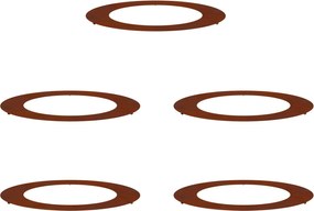 vidaXL potrivit pentru inele de copac plat 5 pcs Maro Ø60 / 90 cm