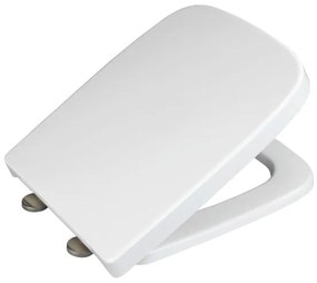 WENKO 24334100 - Capac WC EXCLUSIVE 46,5 x 37 cm alb/argintiu