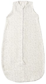 Sac de dormit de vara pentru copii din muselina dubla 3-18 luni Kidizi Tiny Hearts Gray, 0.3 tog