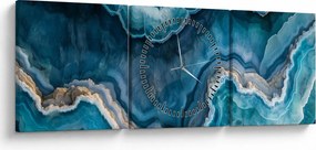 Tablou - Detaliu de acvamarin (cu ceas) (90x30 cm)