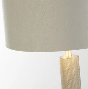 Veioza/Lampa de masa design decorativ London argintiu/gri