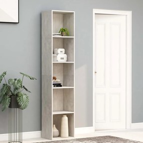 vidaXL Bibliotecă, gri beton, 40x30x189 cm, lemn prelucrat