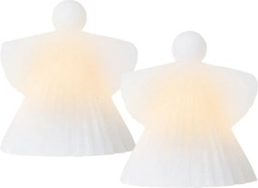 Decorațiuni luminoase albe 2 buc. ø 9 cm Asta – Sirius