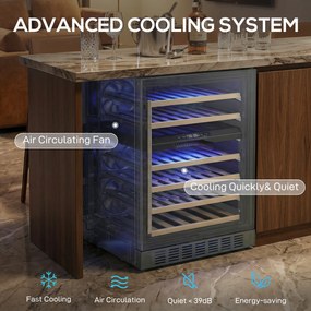 HOMCOM frigider compact adâncime mică 40 vitrină | Aosom Romania