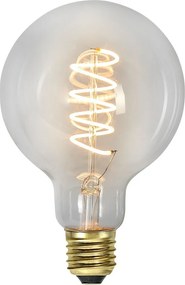Bec LED/cu filament E27, cu lumină caldă și intensitate reglabilă 4 W Spiral Filament – Star Trading