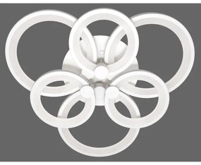 Lustră LED aplicată SIENA LED/72W/230V albă + telecomandă