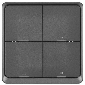 Comutator cu 4 butoane GoSmart Tuya negru