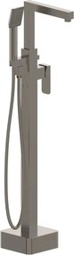 Baterie cada - dus freestanding Inter Ceramic gri mat cu set de dus