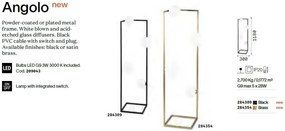Lampa de podea design minimalist Angolo pt5 negru