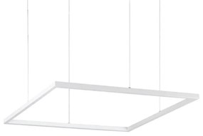 Lustră LED pe cablu Ideal Lux ORACLE SLIM LED/41W/230V 3000K d. 70x70 cm alb