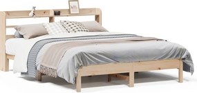 vidaXL Cadru de pat fără saltea, 160x200 cm, lemn masiv pin