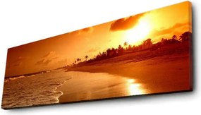 Tablou 3090IACT-38, galben, panza, cu iluminare LED, 90x30 cm