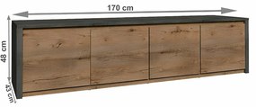 Dulap MONTANA K4D, gri