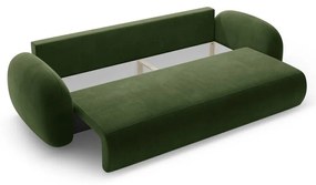 Canapea verde extensibilă/cu spațiu de depozitare cu tapițerie din catifea 262 cm Tonale – Cosmopolitan Design