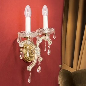 Aplica de perete de lux cristal Swarovski Maria Theresia-A 2L left verison 24K gold plated