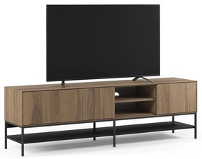 Comodă TV în culoare naturală cu aspect de lemn de stejar 180x55x35 cm Amira – Marckeric