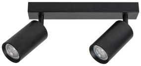 Aplice de perete / tavan cu 2 spoturi directionabile design modern SOLO negru