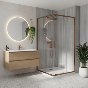 Cabina de dus Rea City 80x100 Brush Copper