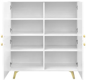 Set mobilier living Astradon II (Alb + auriu) . 1105943