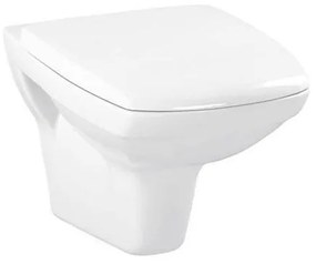 Set vas WC suspendat Cersanit, Carina, cu capac duroplast soft-close, Clean On