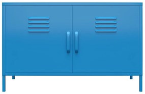 Dulap metalic albastru Novogratz Cache, 100 x 64 cm