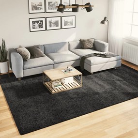vidaXL Covor pufos &quot;PAMPLONA&quot; fire înalte antracit modern 240x340 cm