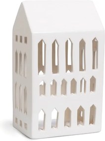 Sfeșnic din ceramică Kähler Design Urbania Lighthouse Church, alb