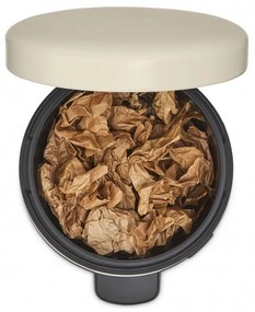 Cos de gunoi cu pedala Brabantia NewIcon 1005531, 12 L, Inchidere lina, Baza antiderapanta, Bej